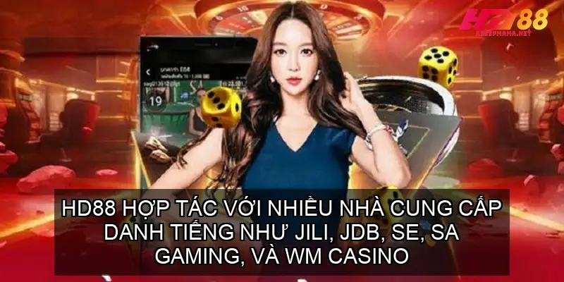 HD88 hợp tác với nhiều nhà cung cấp danh tiếng